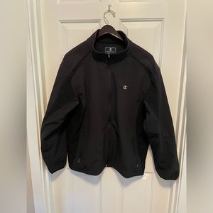Champion black coat size large in men